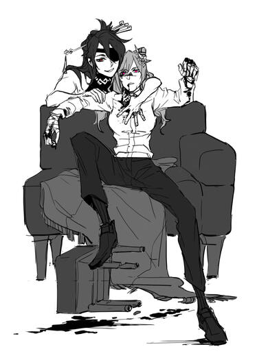 Beidou/Keqing Fanart