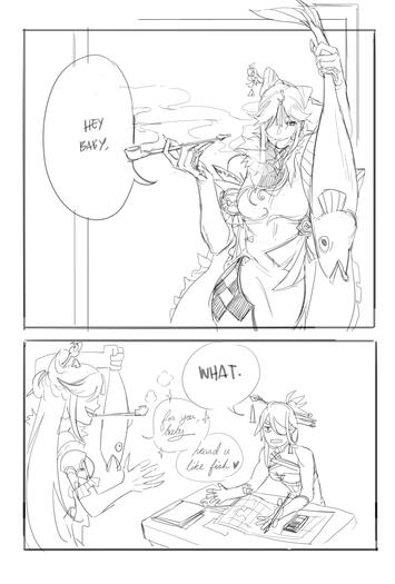 fish - Beidou/Ningguang Fancomic